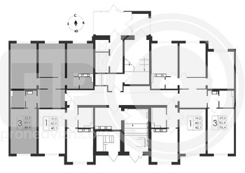 Миниатюра 3-комнатная квартира, 89.9кв.м