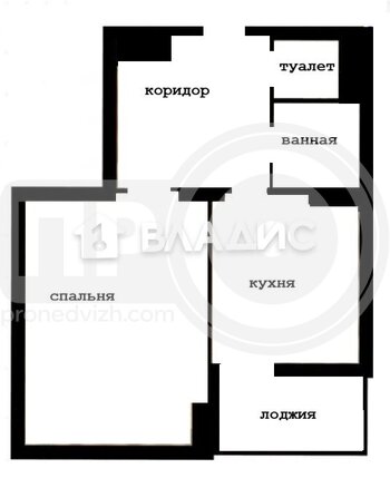 Миниатюра 1к, 4/17 К, Россия, Воронеж, улица Историка Костомарова, 46/4, 44.1 кв.м