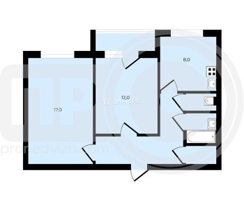 Миниатюра 2к, 5/9 П, Россия, Воронеж, Рижская улица, 4, 55 кв.м