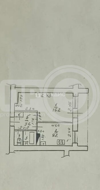 Миниатюра 1к, 2/12 К, Россия, Воронеж, улица Олеко Дундича, 9, 32.7 кв.м
