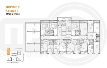Миниатюра 3-комнатная квартира, 91.94кв.м