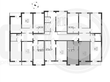 Миниатюра 1-комнатная квартира, 41.5кв.м