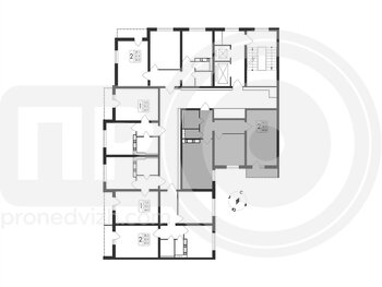 Миниатюра 2-комнатная квартира, 60.8кв.м