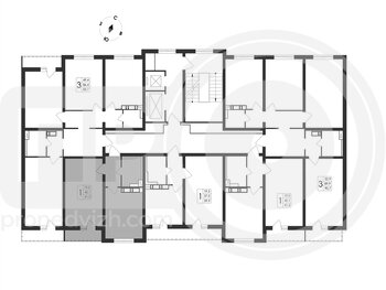 Миниатюра 1-комнатная квартира, 41.5кв.м