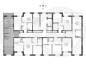 Миниатюра 2-комнатная квартира, 47.44кв.м