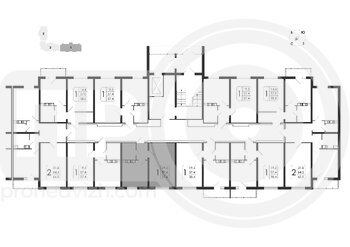 Миниатюра 1-комнатная квартира, 37.4кв.м