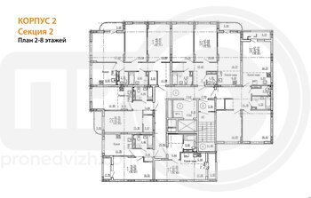 Миниатюра 3-комнатная квартира, 80.73кв.м