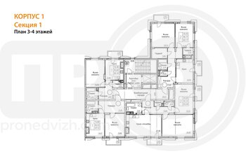 Миниатюра 2-комнатная квартира, 92.59кв.м
