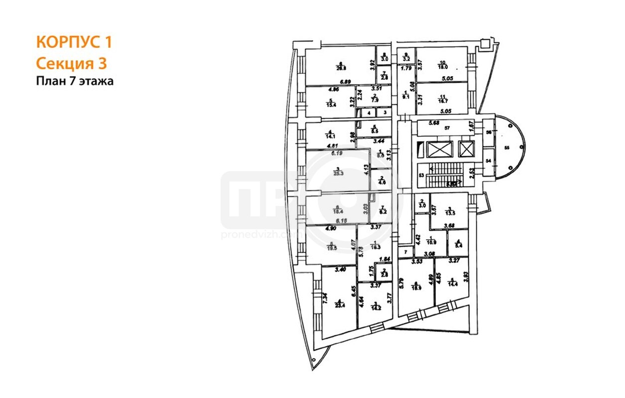 3-комнатная квартира, 100.8кв.м