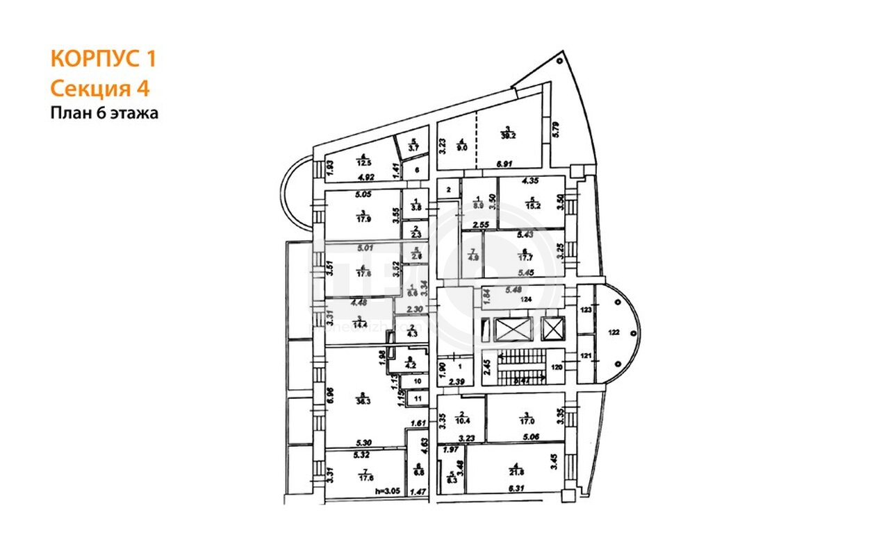 2-комнатная квартира, 97кв.м