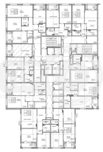 Миниатюра 1-комнатная квартира, 51.14кв.м