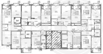 Миниатюра 1-комнатная квартира, 49.94кв.м