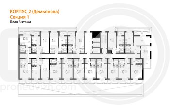 Миниатюра квартира-студия, 31,58кв.м.