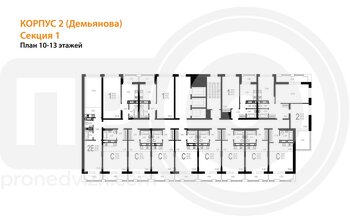 Миниатюра квартира-студия, 33,45кв.м.