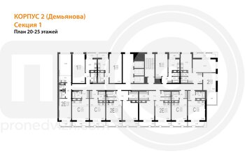 Миниатюра 1-комнатная квартира, 43.77кв.м