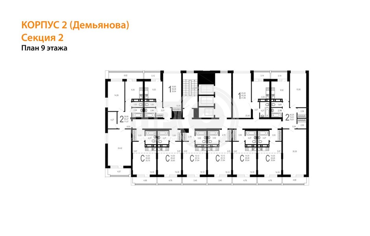 квартира-студия, 30,79кв.м.
