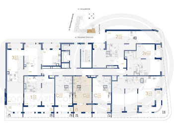 Миниатюра 1-комнатная квартира, 32.4кв.м