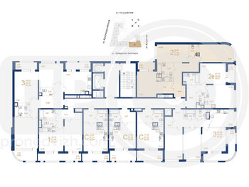Миниатюра 2-комнатная квартира, 78.89кв.м
