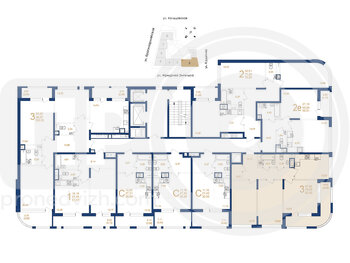 Миниатюра 3-комнатная квартира, 83.93кв.м