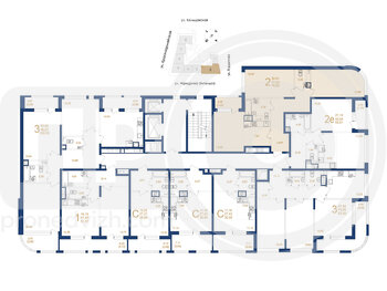 Миниатюра 2-комнатная квартира, 78.89кв.м