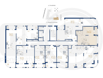 Миниатюра 2-комнатная квартира, 50.61кв.м