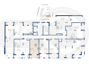 Миниатюра 1-комнатная квартира, 29.89кв.м