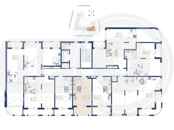 Миниатюра 1-комнатная квартира, 30.98кв.м