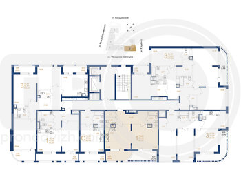 Миниатюра 1-комнатная квартира, 60.65кв.м