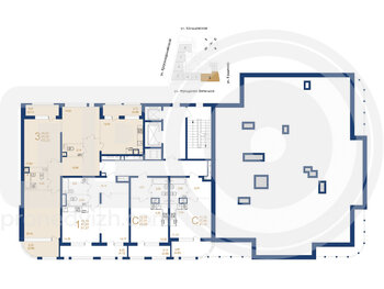 Миниатюра 3-комнатная квартира, 103.23кв.м