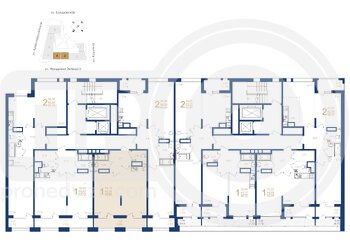 Миниатюра 1-комнатная квартира, 48.84кв.м
