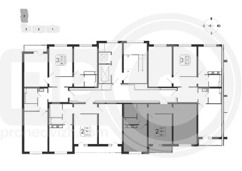 Миниатюра 2-комнатная квартира, 60.1кв.м