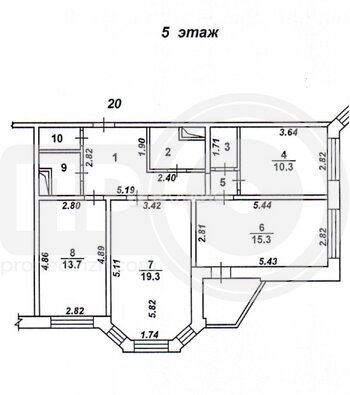 Миниатюра 3к, 5/17 К, Россия, Воронеж, улица Артамонова, 38В, 79.2 кв.м