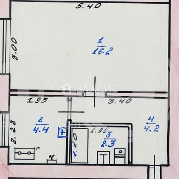 Миниатюра 1к, 3/3 К, Россия, Воронеж, Студенческая улица, 36А, 27.1 кв.м