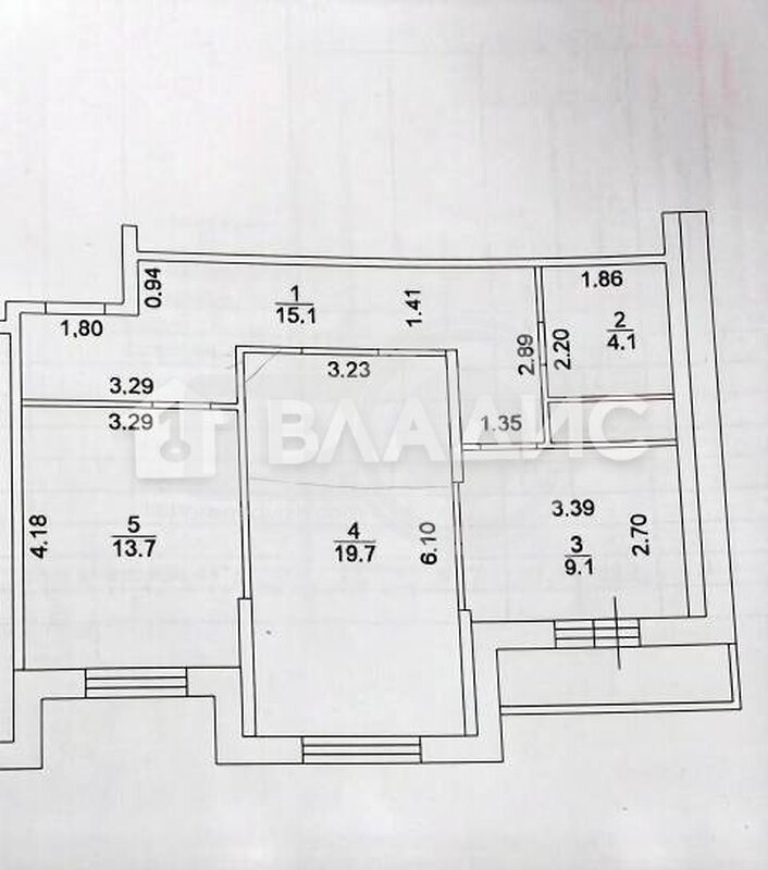 2к, 14/17 К, Россия, Воронеж, Олимпийский бульвар, 6, 61.7 кв.м