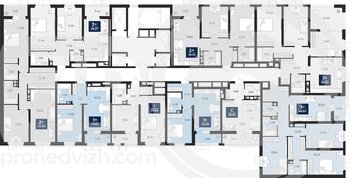Миниатюра 3-комнатная квартира, 88.82кв.м