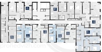 Миниатюра 3-комнатная квартира, 88.54кв.м