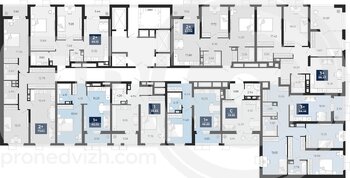 Миниатюра 2-комнатная квартира, 63.06кв.м