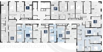 Миниатюра 1-комнатная квартира, 39.86кв.м