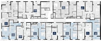 Миниатюра 1-комнатная квартира, 41кв.м