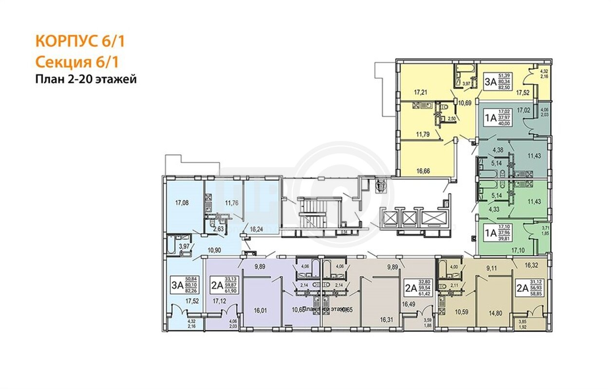 3-комнатная квартира, 82.95кв.м