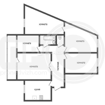 Миниатюра 4к, 3/10 К, Россия, Воронеж, Баррикадная улица, 13, 92.1 кв.м