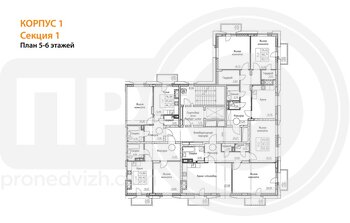 Миниатюра 2-комнатная квартира, 93.32кв.м