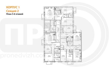 Миниатюра 2-комнатная квартира, 98.52кв.м