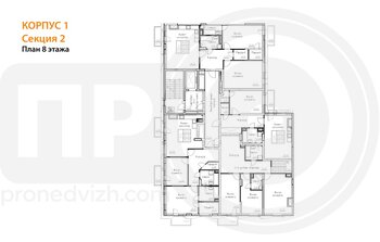 Миниатюра 2-комнатная квартира, 90.09кв.м