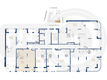 Миниатюра 1-комнатная квартира, 51.57кв.м