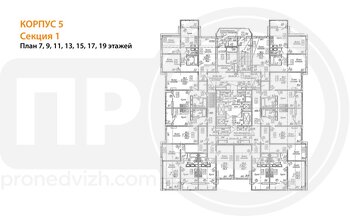 Миниатюра 1-комнатная квартира, 40.2кв.м