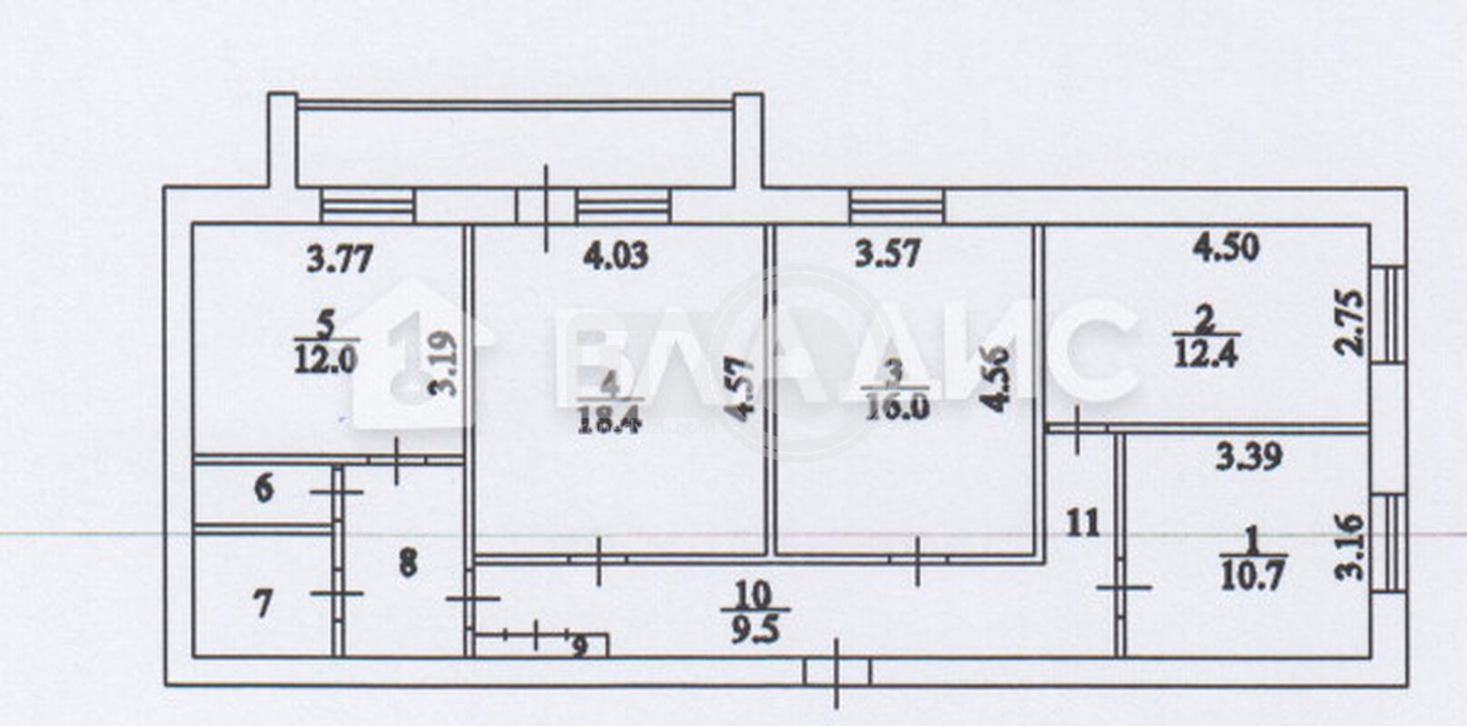 4к, 5/9 К, Россия, Воронеж, Краснознамённая улица, 15, 95.6 кв.м