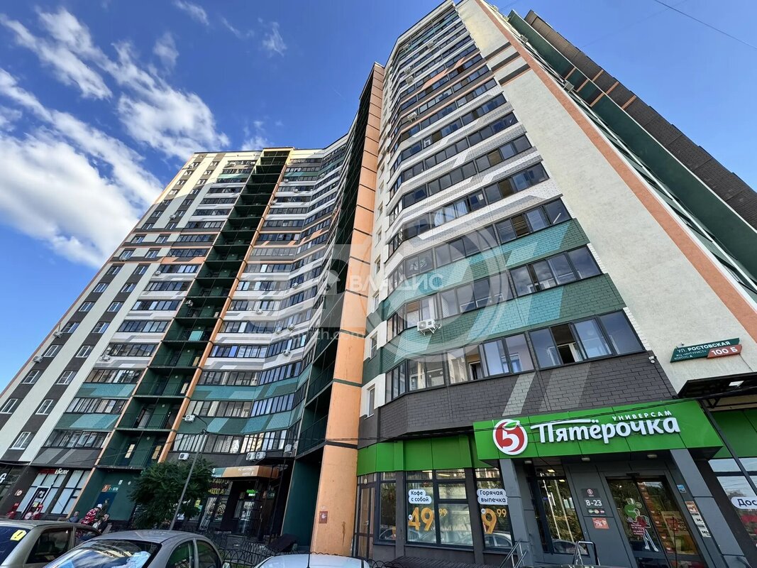 2к, 12/18 М, Россия, Воронеж, Ростовская улица, 100БкА, 42.8 кв.м