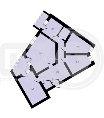 Миниатюра 4к, 4/9 К, Россия, Воронеж, улица Карла Маркса, 56, 115.9 кв.м