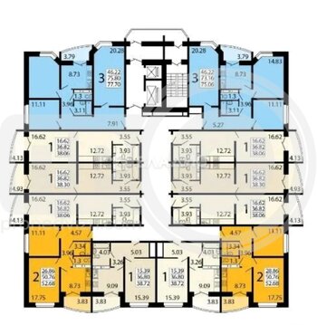 Миниатюра 1к, 7/18 М, Россия, Воронеж, улица Космонавтов, 23В, 37 кв.м
